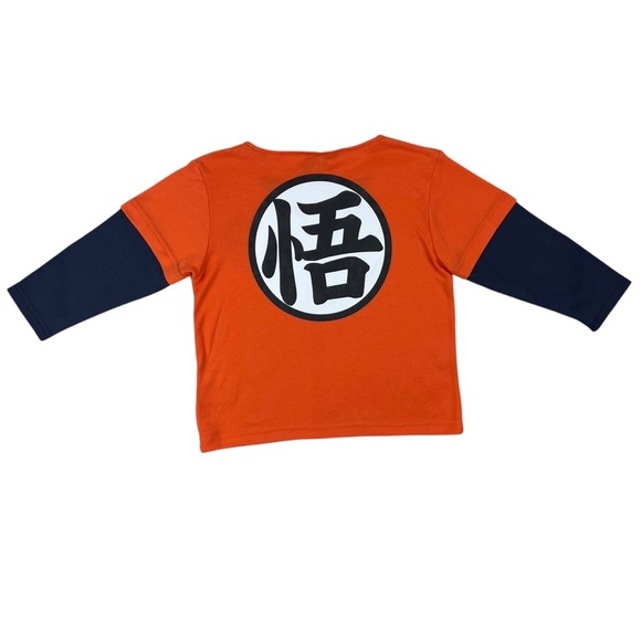 Goku Dragon Ball Z Kids 3/4 Sleeve Shirt - Size 5 - Picture 4 of 4